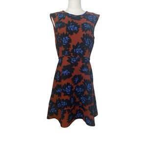 J. Crew Women’s Size 8 Floral Cocktail Dress Lined Pockets Cap Sleeves
